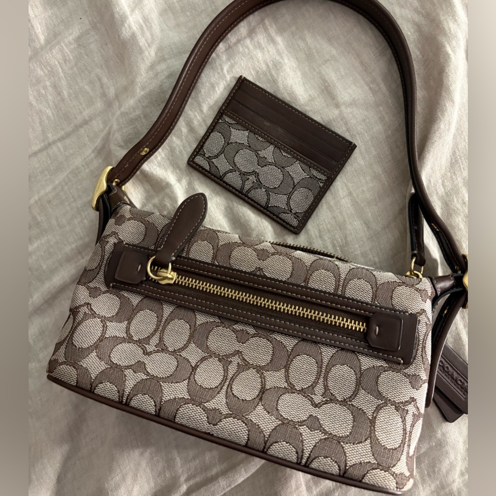 Coach Demi shoulderbag in signature jacquard